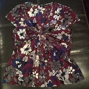 Nicole Miller Floral Blouse